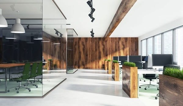 interior environment of a commercial building